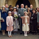 Downton Abbey staff and the Crawley family assembled for Carson's wedding (Nick Briggs/Carnival Film)